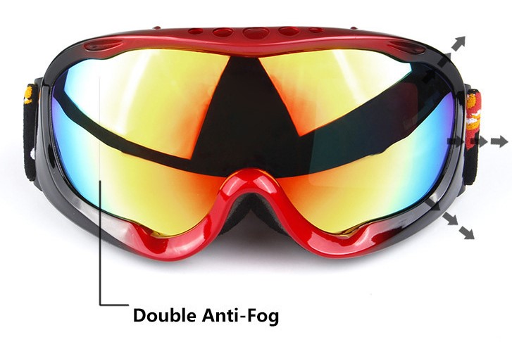 Durango Prescription Ski and Snowboard Goggles Black - Dual Layer Anti Fog Lenses - Impact Resistance and UV Blocking Snow Glasses