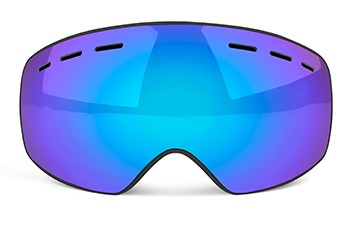 Bountiful Kids and Youth Prescription Ski and Snowboard Goggles Blue - Dual Layer Anti Fog Lenses - Impact Resistance and UV Blocking Lenses
