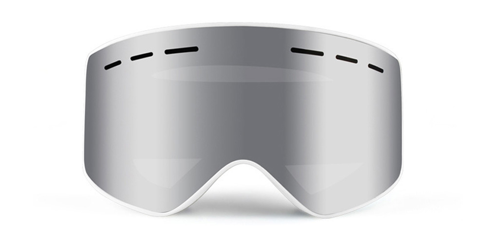 Murray Prescription Ski and Snowboard Goggles Silver - Dual Layer Anti Fog Polarized Lenses