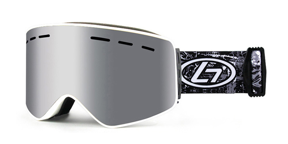 Murray Prescription Ski and Snowboard Goggles Silver - Dual Layer Anti Fog Polarized Lenses