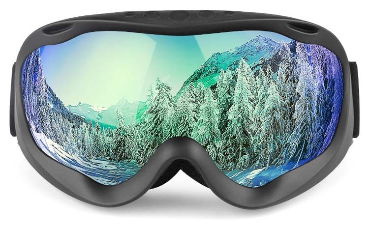 Durango Prescription Ski and Snowboard Goggles Black - Dual Layer Anti Fog Lenses - Impact Resistance and UV Blocking Snow Glasses