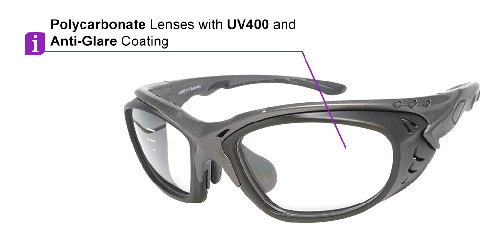 Beacon Prescription Safety Glasses Black - ANSI Z87.1 and CSA Z94.3