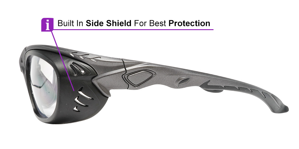 Beacon Prescription Safety Glasses Black - ANSI Z87.1 and CSA Z94.3