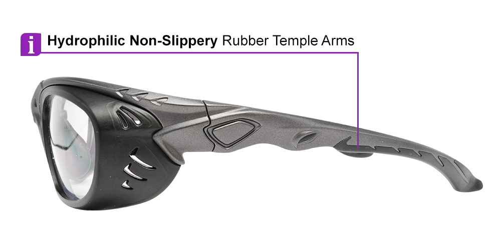 Beacon Prescription Safety Glasses Black - ANSI Z87.1 and CSA Z94.3