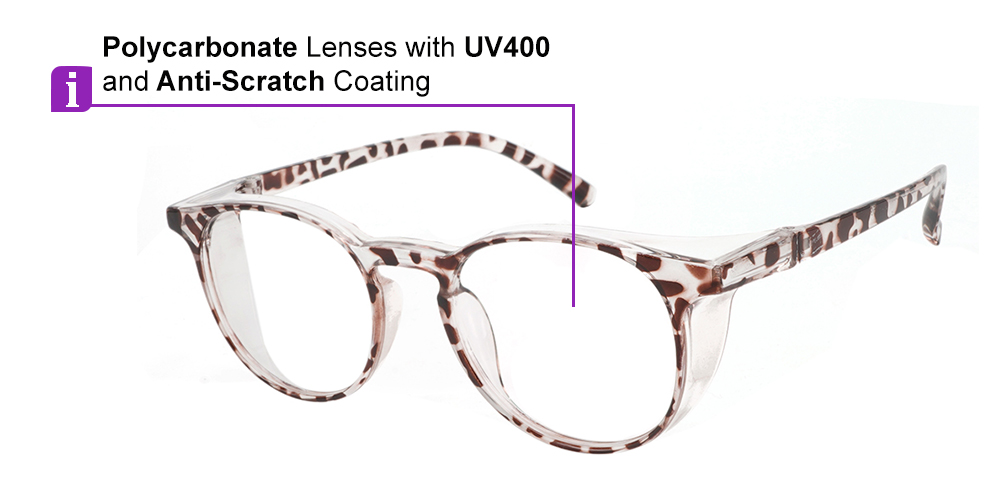 Corning Prescription Safety Glasses Tortoise