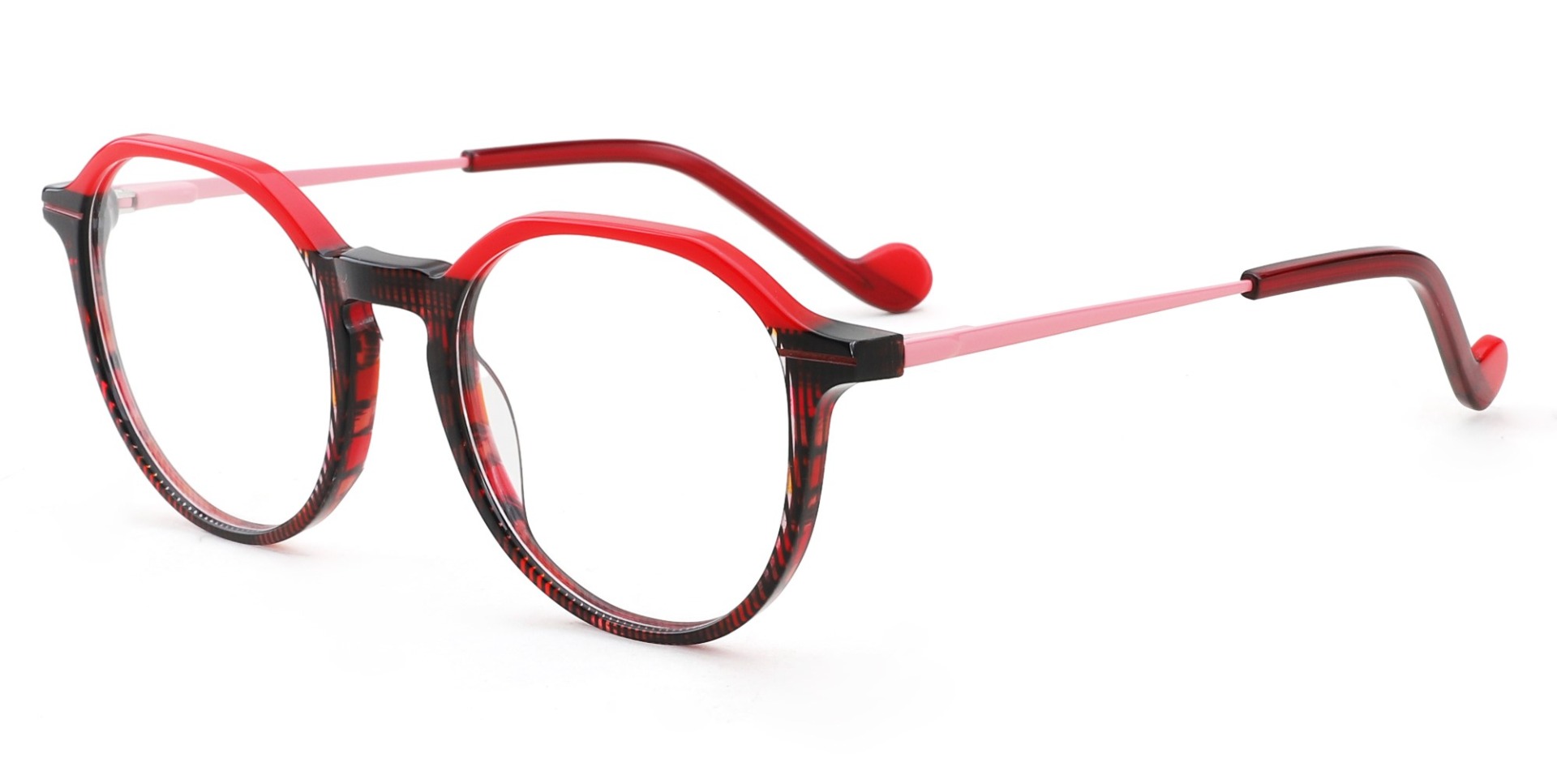 Mcallen Prescription Glasses Red - Spring Hinge Eyeglasses