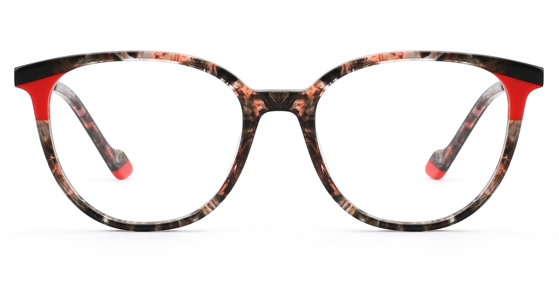 Benicia Cat Eye Prescription Glasses Red Tortoise - Spring Hinge Eyeglasses