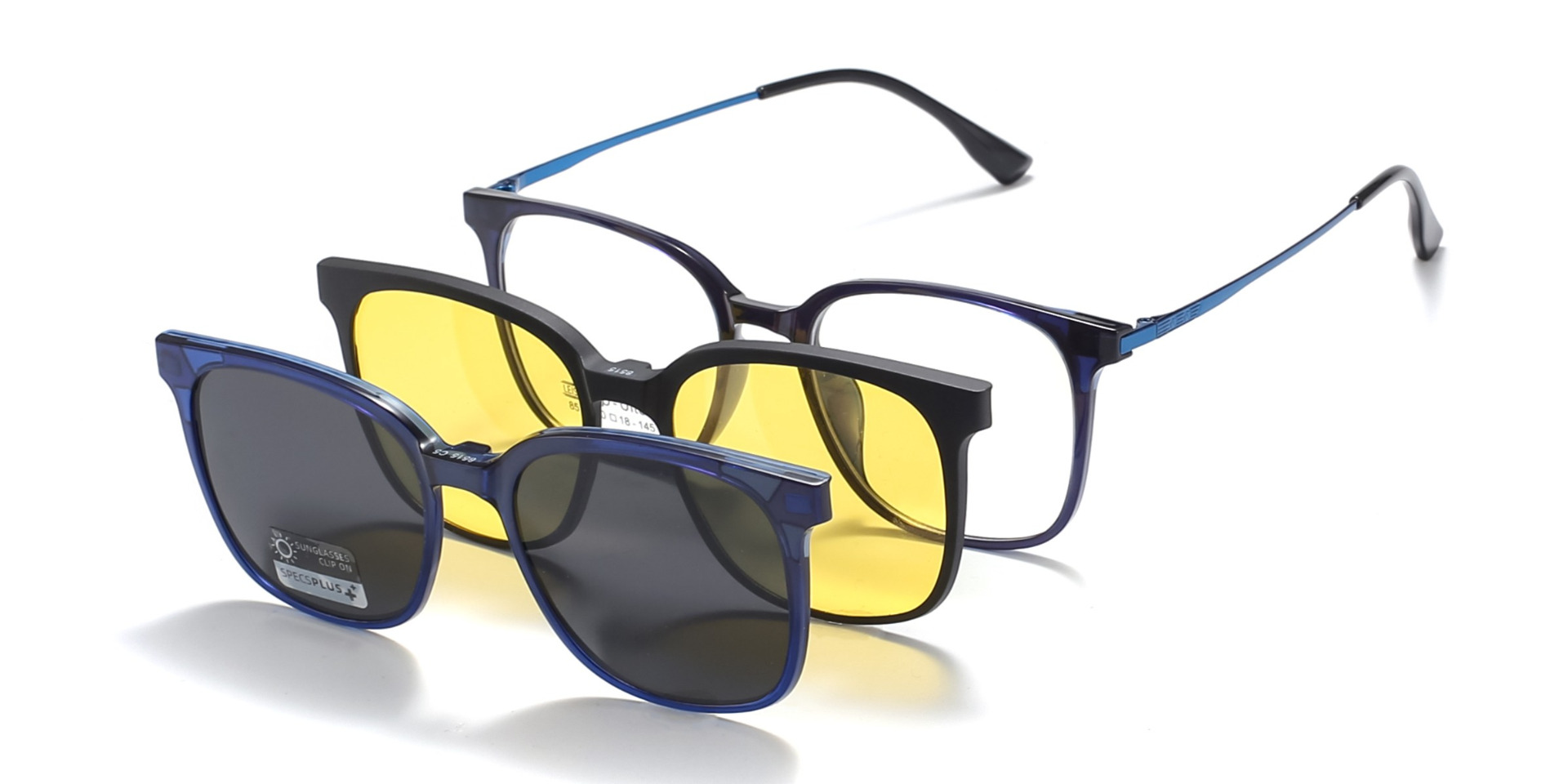 Capitola Polarized Clip-On Rx Sunglasses - Men and Women Prescription Glasses