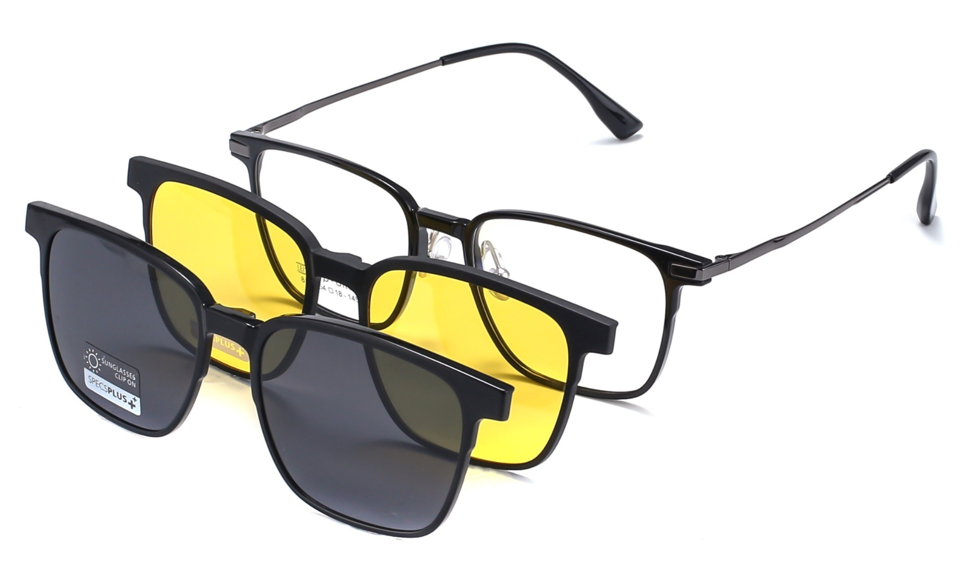 Newhall Polarized Clip On Prescription Sunglasses and Eyeglasses