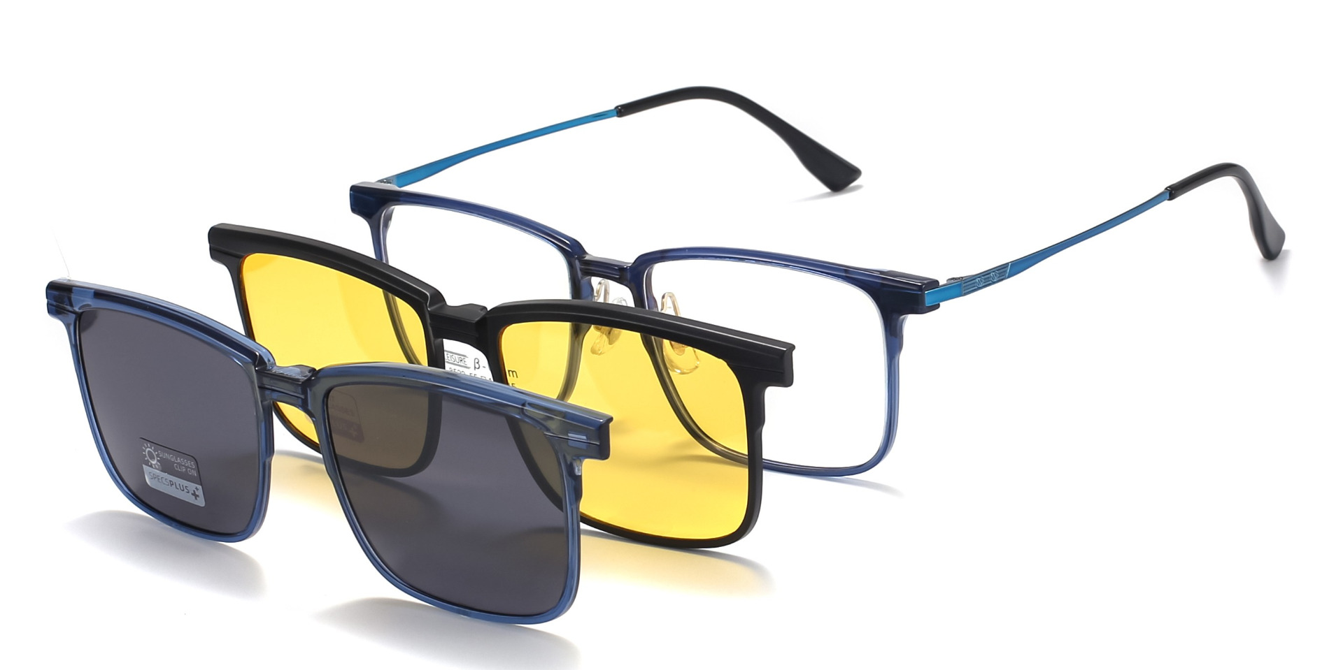 Fillmore Polarized Clip-On Rx Sunglases Men & Women Prescription Eyeglasses