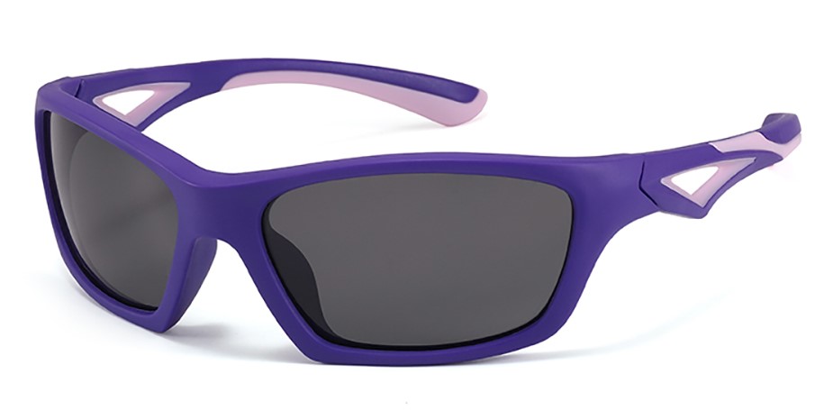Olivia Purple Prescription Sports Goggles For Kids - Soft Gel Padding - Soccer, Football, Basketball, Baseball