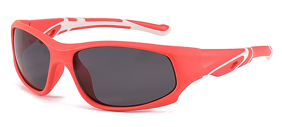 Amelia Orange Prescription Sports Goggles For Kids - Bendable Impact Resistant - Youth Soccer, Football, Basketball, Baseball Glasses