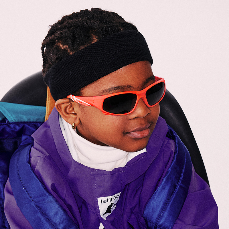 Amelia Purple Prescription Sports Goggles For Kids - Bendable Impact Resistant - Youth Soccer, Football, Basketball, Baseball Glasses 