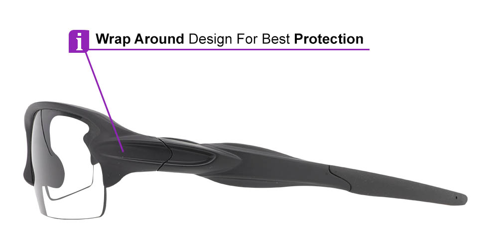 Coho Prescription Safety Glasses Black - ANSI Z87.1 Certified