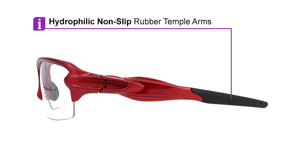 Coho Prescription Safety Glasses Ferrari Red