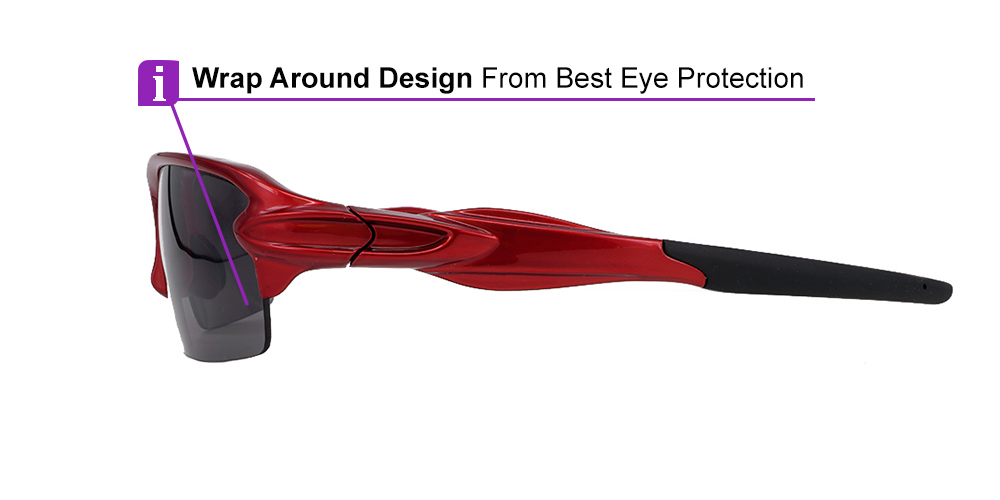 Cohoes Prescription Sports Sunglasses Ferrari Red