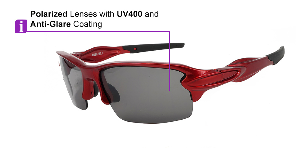 Cohoes Prescription Sports Sunglasses Ferrari Red