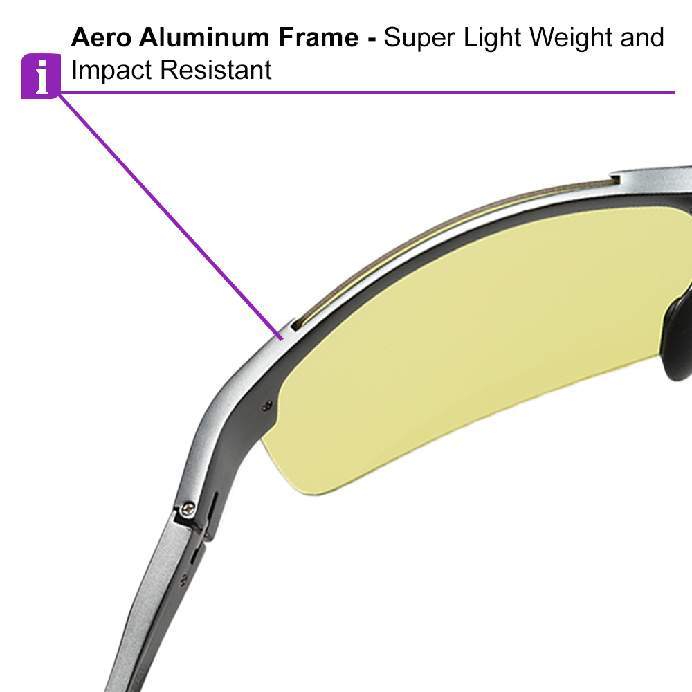 Lehi Prescription Sports Sunglasses Gun Metal - Super Light Aluminum Eyewear 