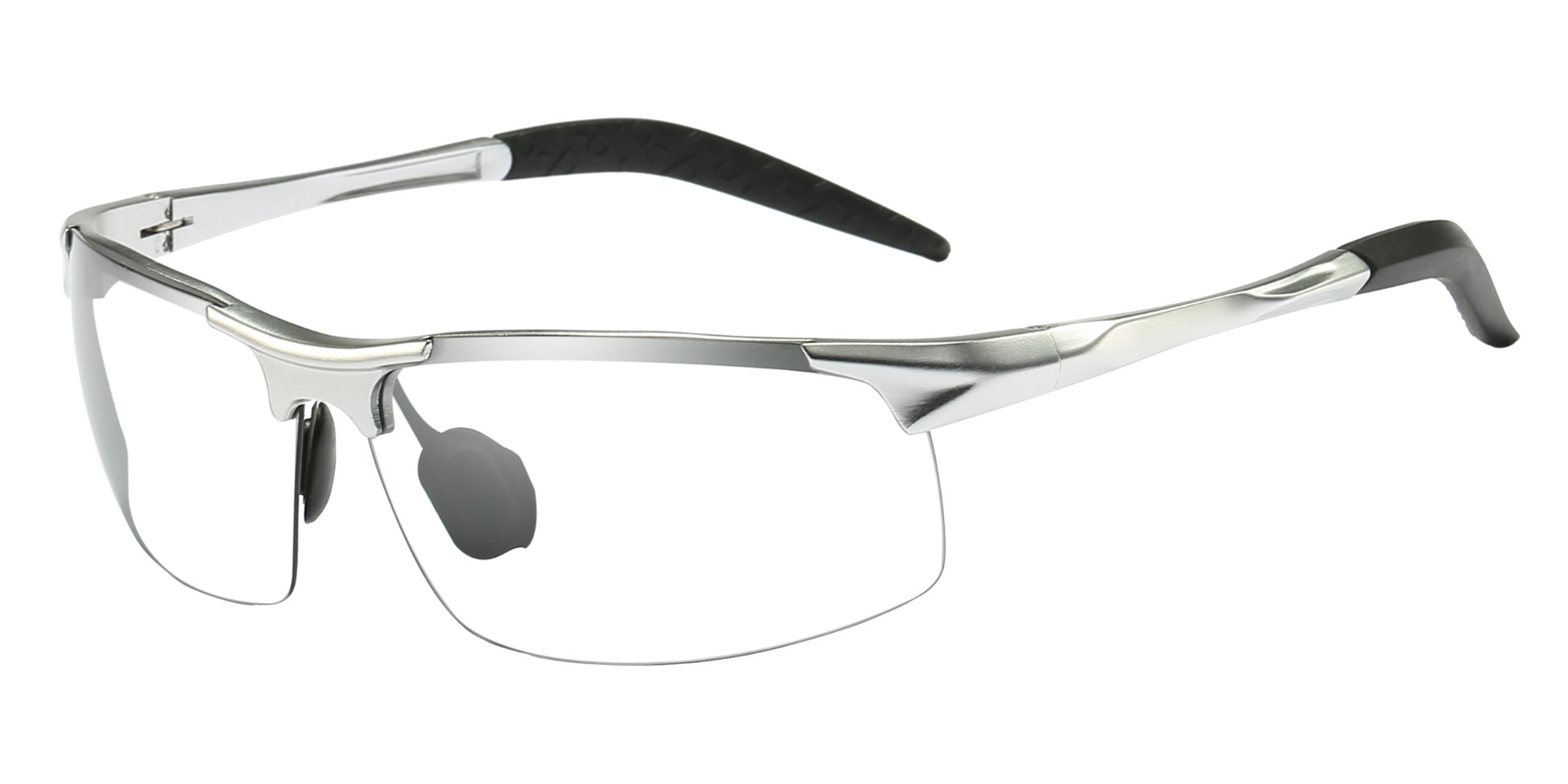 Lehi Prescription Sports & Safety Glasses Silver - Super Light Aluminum Eyeglasses With Spring Hinge