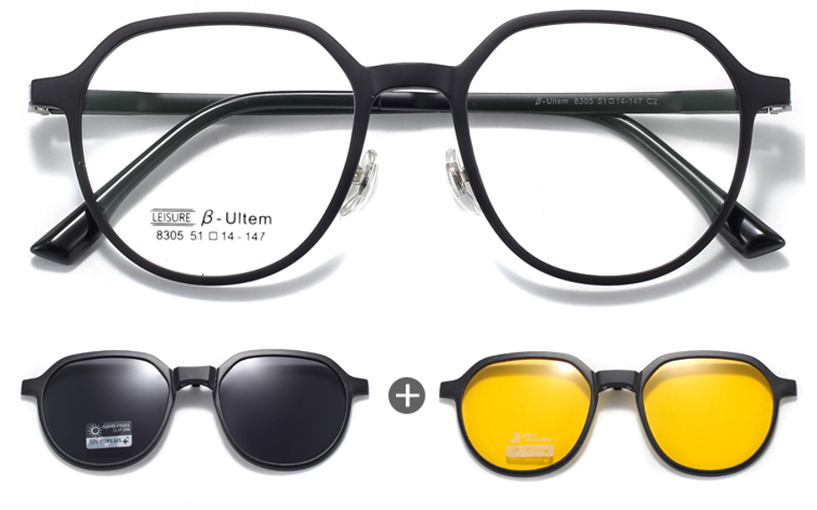 Ontario Polarized Clip On Prescription Sunglasses For Men and Women