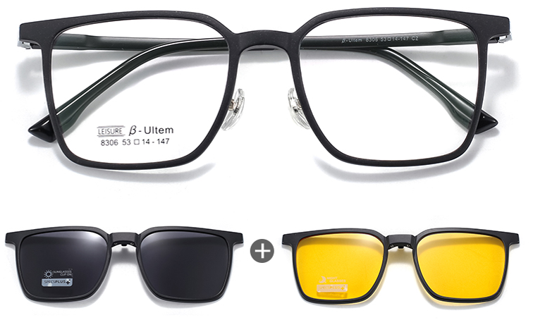 Covina Polarized Clip On Rx Sunglasses For Men and Women