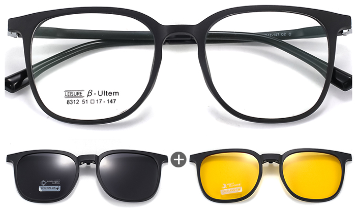 Provo Polarized Clip On Prescription Sunglasses and Eyeglasses