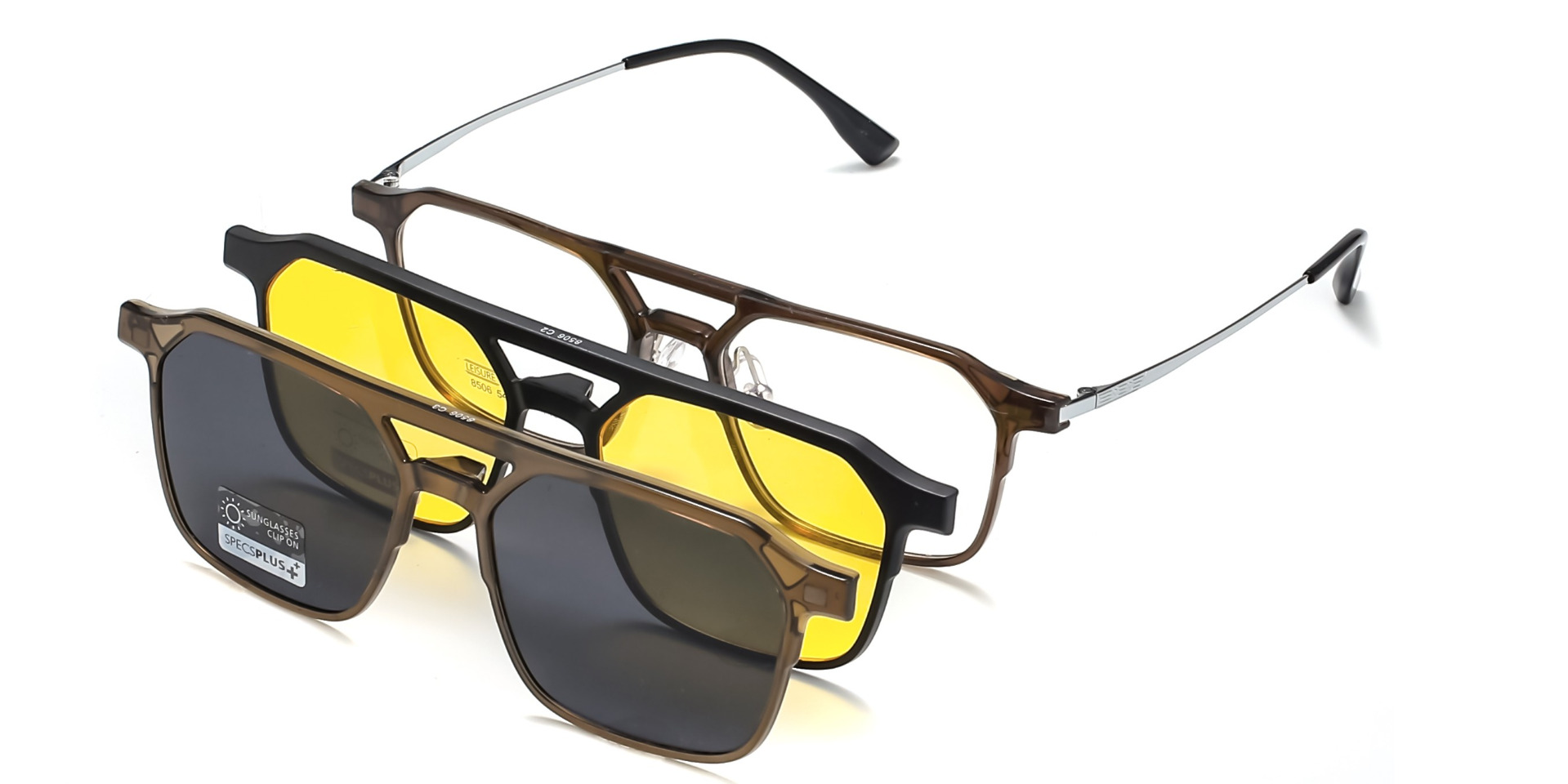 Norco Polarized Clip On Prescription Sunglasses and Eyeglasses