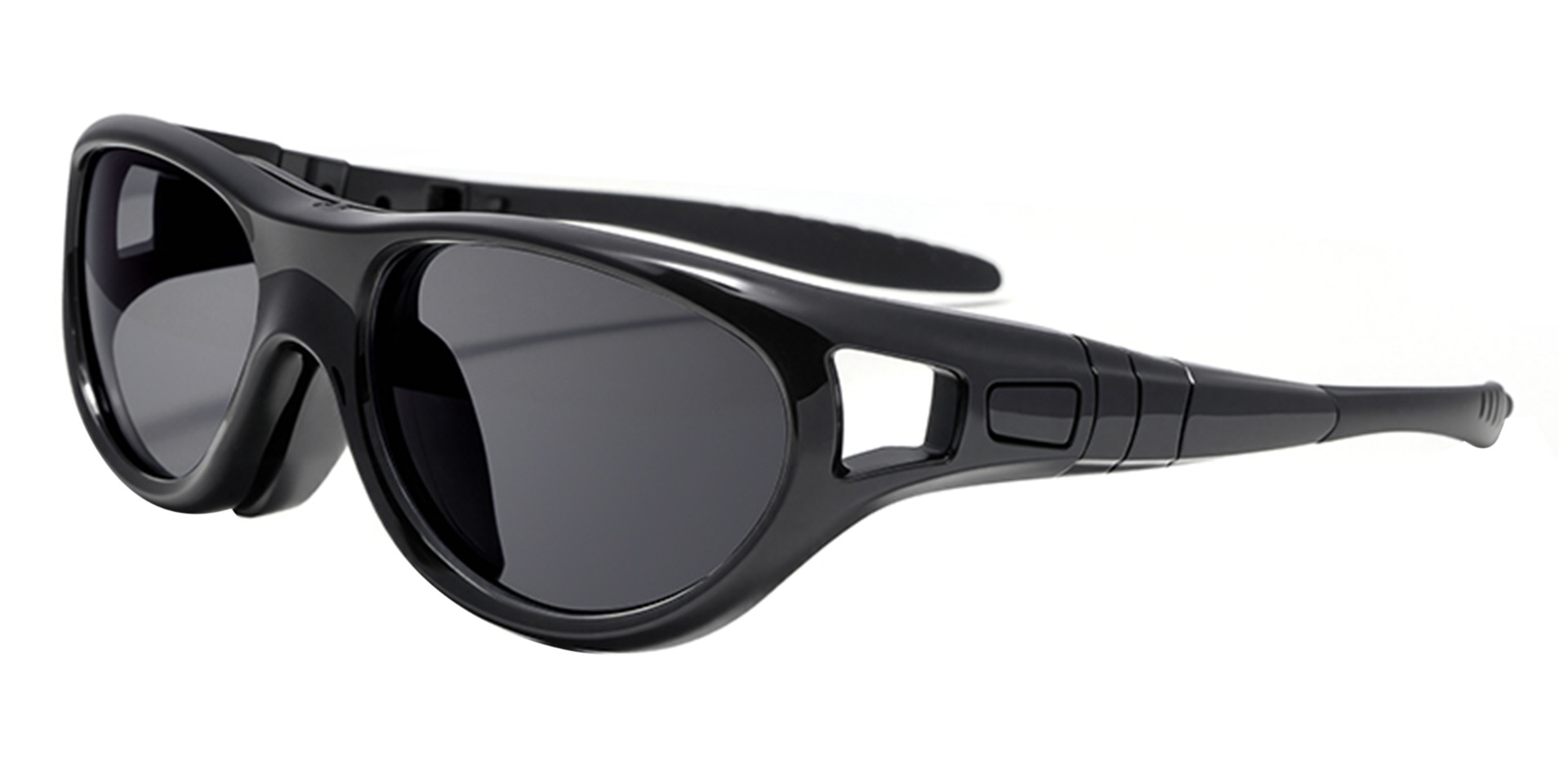 Atlas Prescription Sports Goggles Black - Interchangeable Headband - Basketball, Football & Soccer Glasses