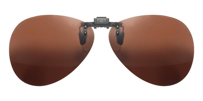 Hadrian Brown Polarized Clip-On