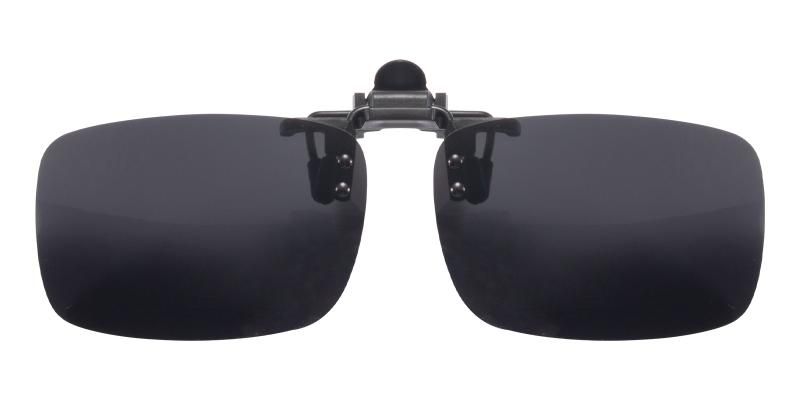 Abel Black Polarized Clip-On