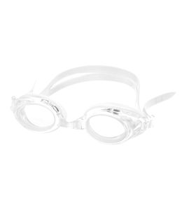 Benson Prescription Swimming Goggles Clear - Nose Clip, Ear Plugs and Watertight Case Included 