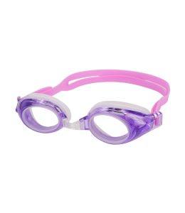 Benson Prescription Swimming Goggles Purple - Nose Clip, Ear Plugs and Watertight Case Included 
