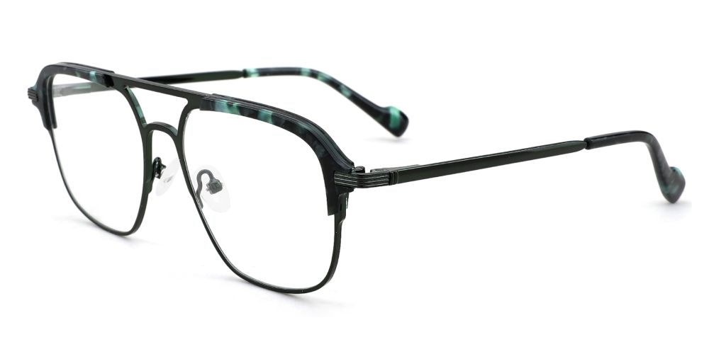 Stamford Prescription Glasses Black Demi - Spring Hinge Eyeglasses