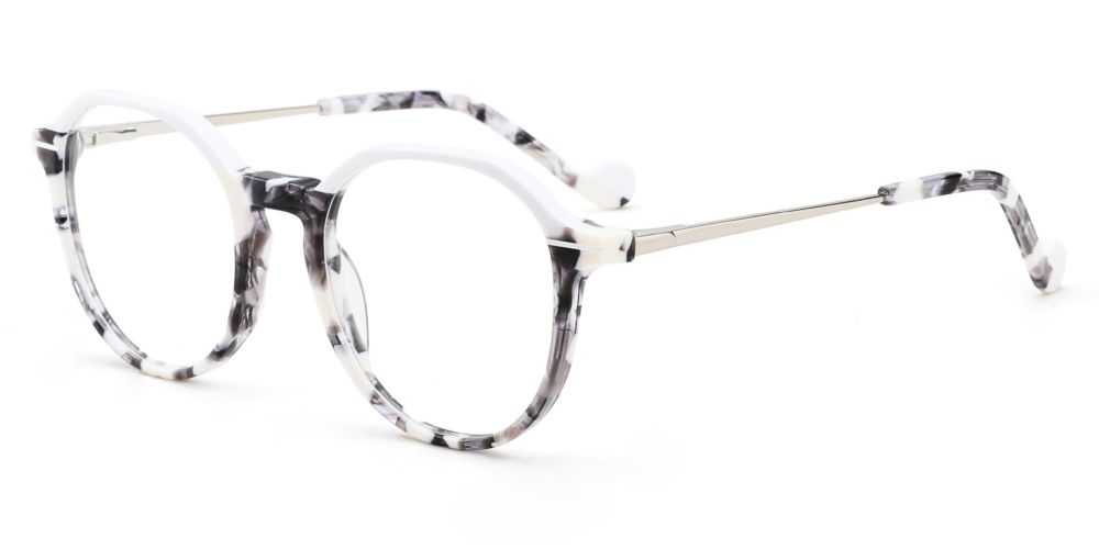 Mcallen Prescription Glasses Grey Demi - Spring Hinge Eyeglasses
