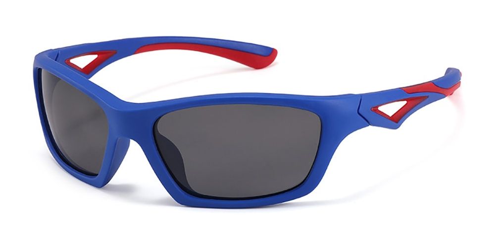 Olivia Blue Prescription Sports Goggles For Kids - Soft Gel Padding - Soccer, Football, Basketball, Baseball