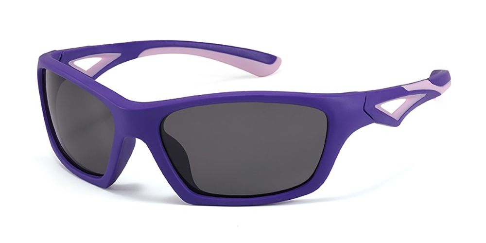 Olivia Purple Prescription Sports Goggles For Kids - Soft Gel Padding - Soccer, Football, Basketball, Baseball