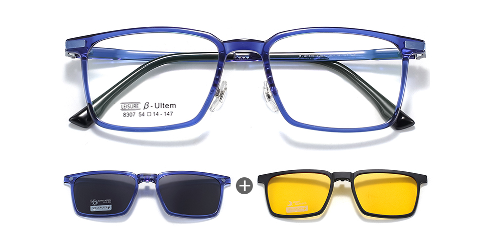 Pearland Polarized Clip On Prescription Sunglasses and Eyeglasses