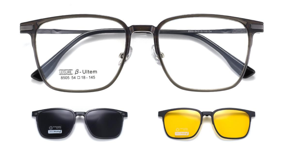 Newhall Polarized Clip On Prescription Sunglasses and Eyeglasses