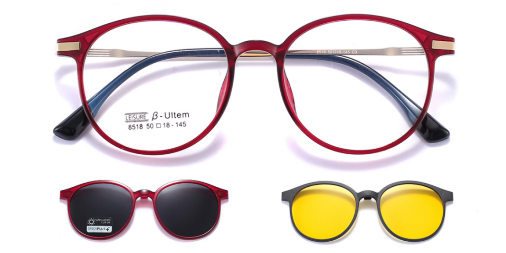 Berkley Polarized Clip-On Rx Sunglases - Women Prescription Eyeglasses