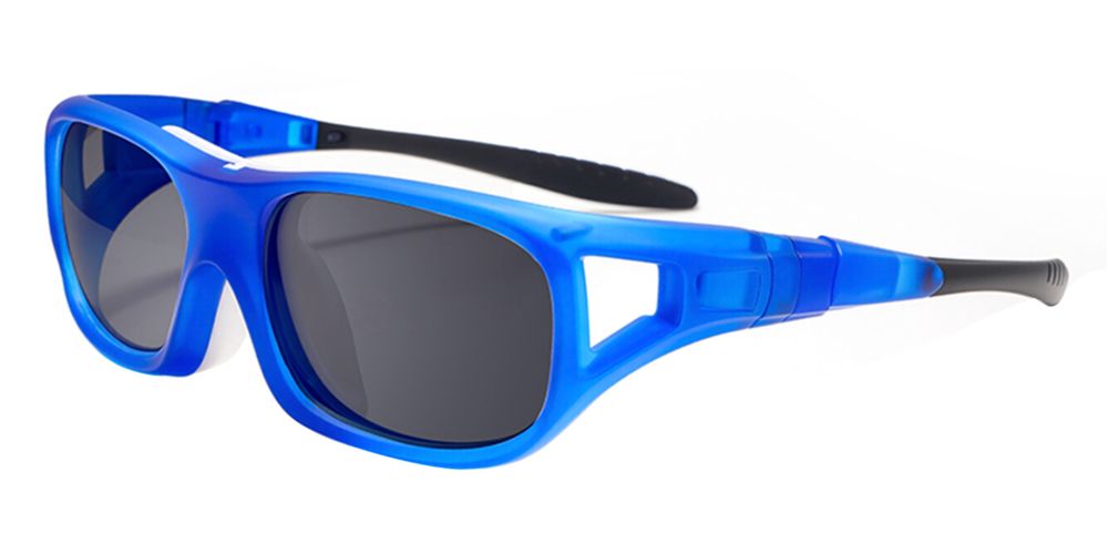 Sierra Prescription Sports Goggles Blue - Interchangeable Headband - Basketball, Football & Soccer Glasses