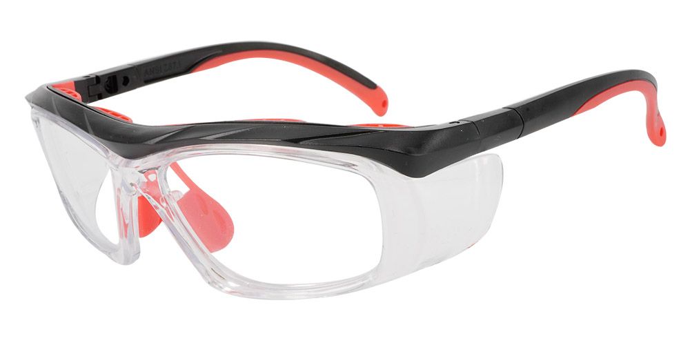Sandy Prescription Safety Glasses Black Red - ANSI Z87.1
