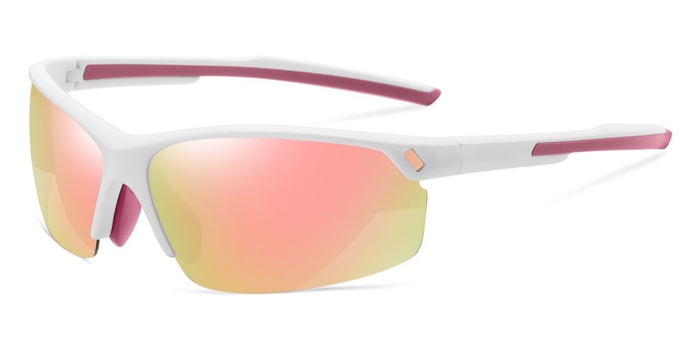 Hornell Prescription Sports Glasses & Sunglasses White Red - Cycling, Jogging and Fishing Glasses