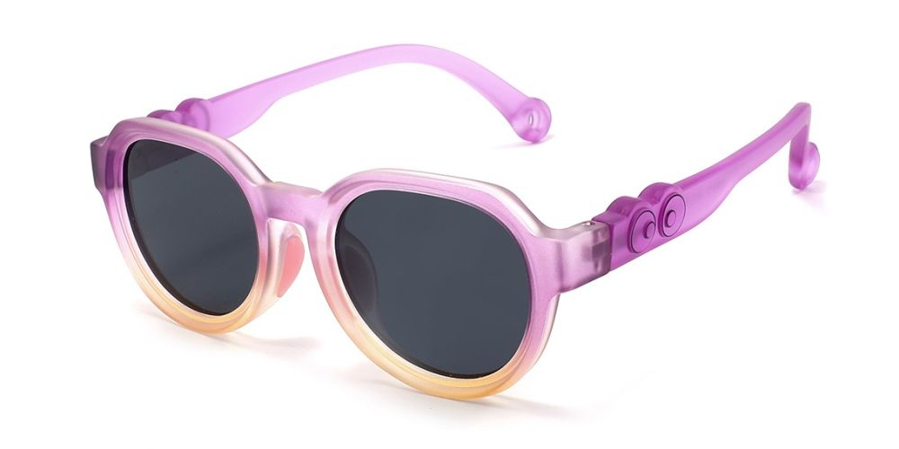 Elijah Purple RX Sunglasses For Youth - Kids Friendly Impact Resistant - Boys and Girls Prescription Eyeglasses 