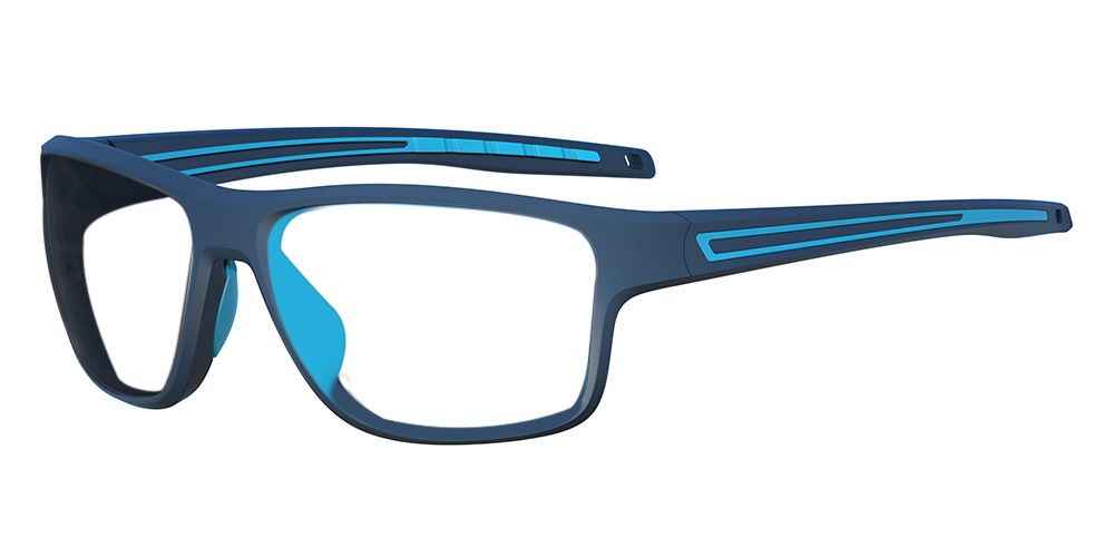 Matrix Chinook Prescription Safety Glasses Blue - ANSI Z87.1 Certified - Industrial or Tactical Glasses