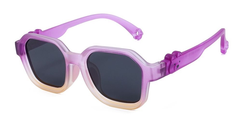 Sophia Purple Prescription Sports Goggles For Kids - Bendable Impact Resistant - Youth Soccer, Football, Basketball, Baseball Glasses 