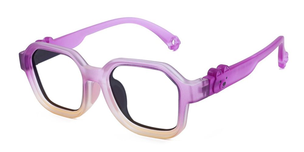 Sophia Purple RX Glasses For Youth - Kids Friendly Impact Resistant - Boys and Girls Prescription Eyeglasses 