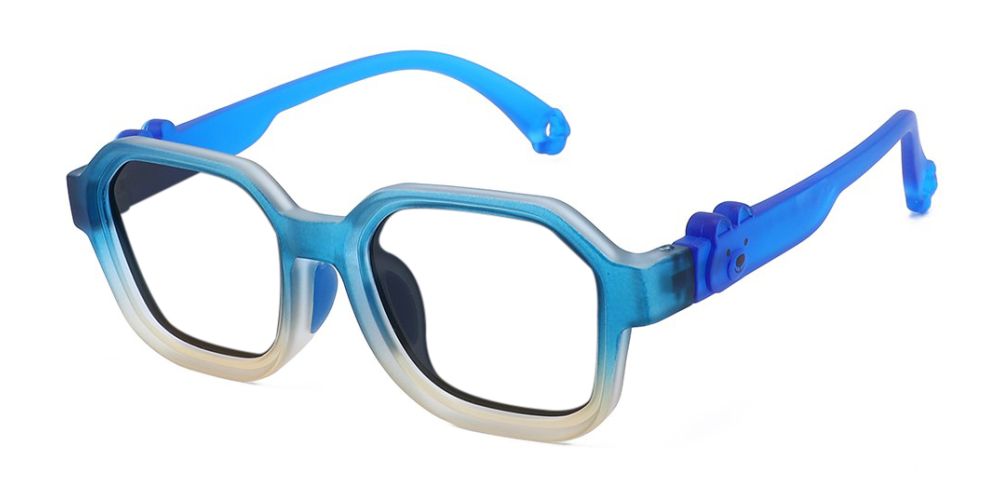 Sophia Blue RX Glasses For Youth - Kids Friendly Impact Resistant - Boys and Girls Prescription Eyeglasses 