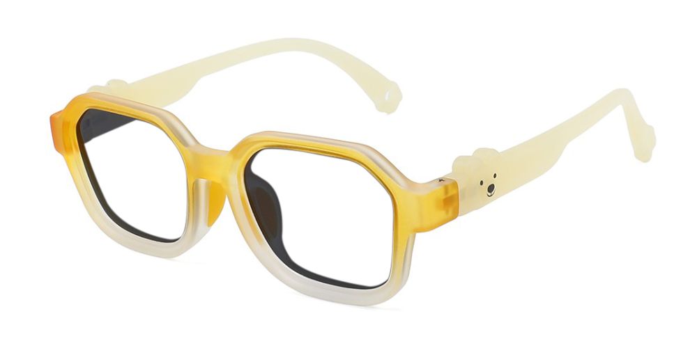 Sophia Yellow RX Glasses For Youth - Kids Friendly Impact Resistant - Boys and Girls Prescription Eyeglasses 