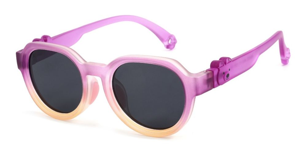 Emma Purple RX Sunglasses For Youth - Kids Friendly Impact Resistant - Boys and Girls Prescription Eyeglasses 