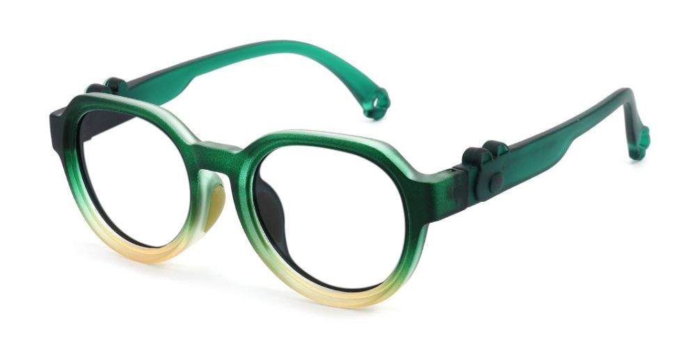 Emma Green RX Glasses For Youth - Kids Friendly Impact Resistant - Boys and Girls Prescription Eyeglasses 